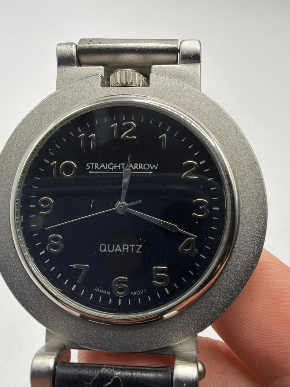 US Air Force Belt/Pocket Watch, Straight Arrow, Japan Quartz, New Battery